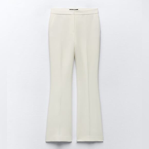 ZARA BLOGGER FAVORITE FULL-LENGTH FLARED PANTS - Picture 11 of 13